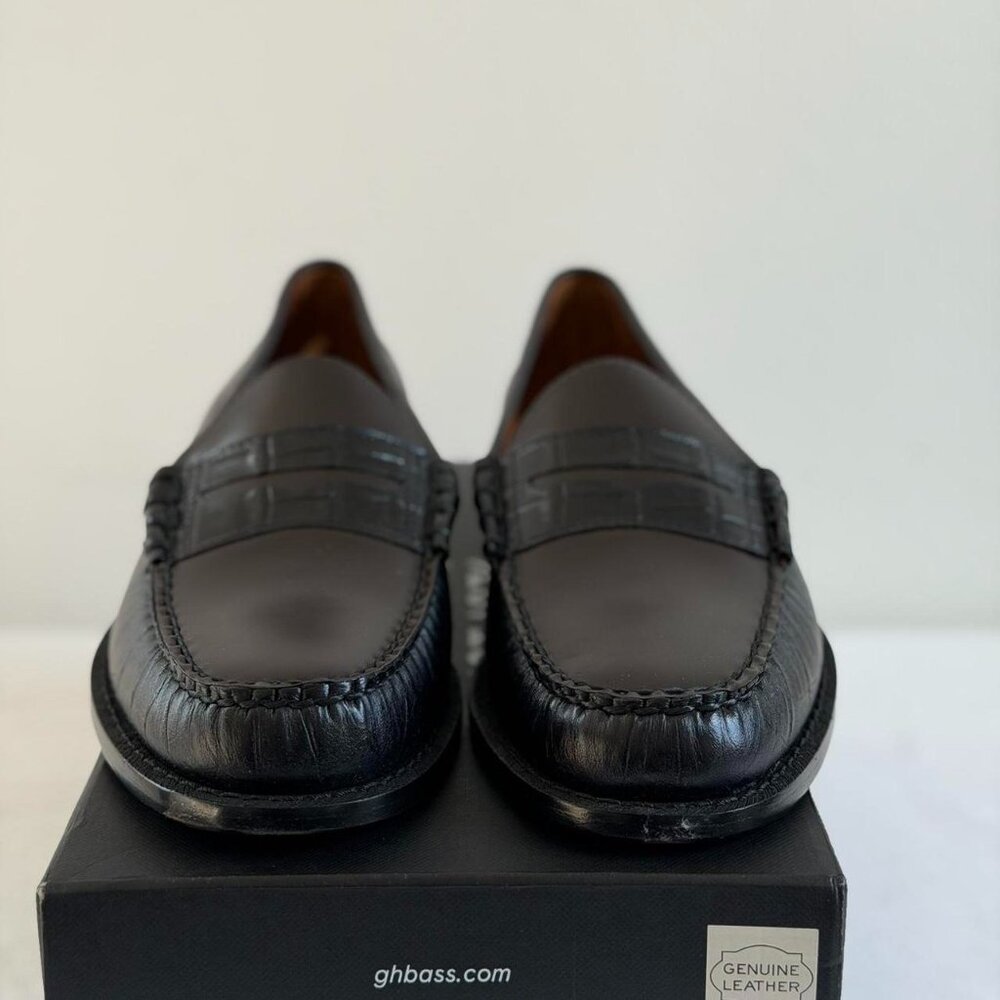 Madewell x G.H.BASS Larson Weejuns Loafers in Black Dark Brown, Size 9.5 - Picture 7 of 9